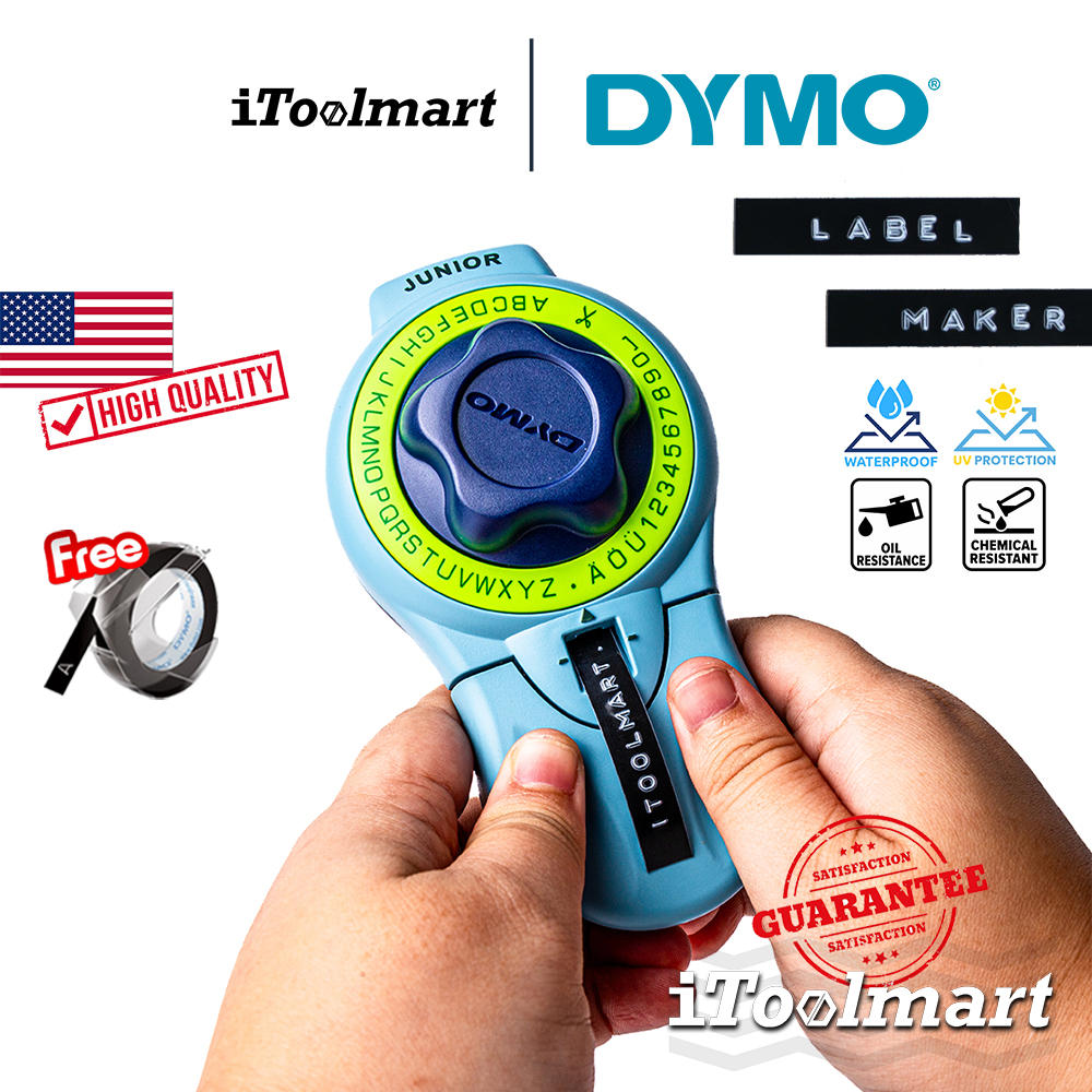 DYMO เครื่องปั๊มอักษร Embossing Junior พร้อมเทปสีดำ 1 ม้วน
