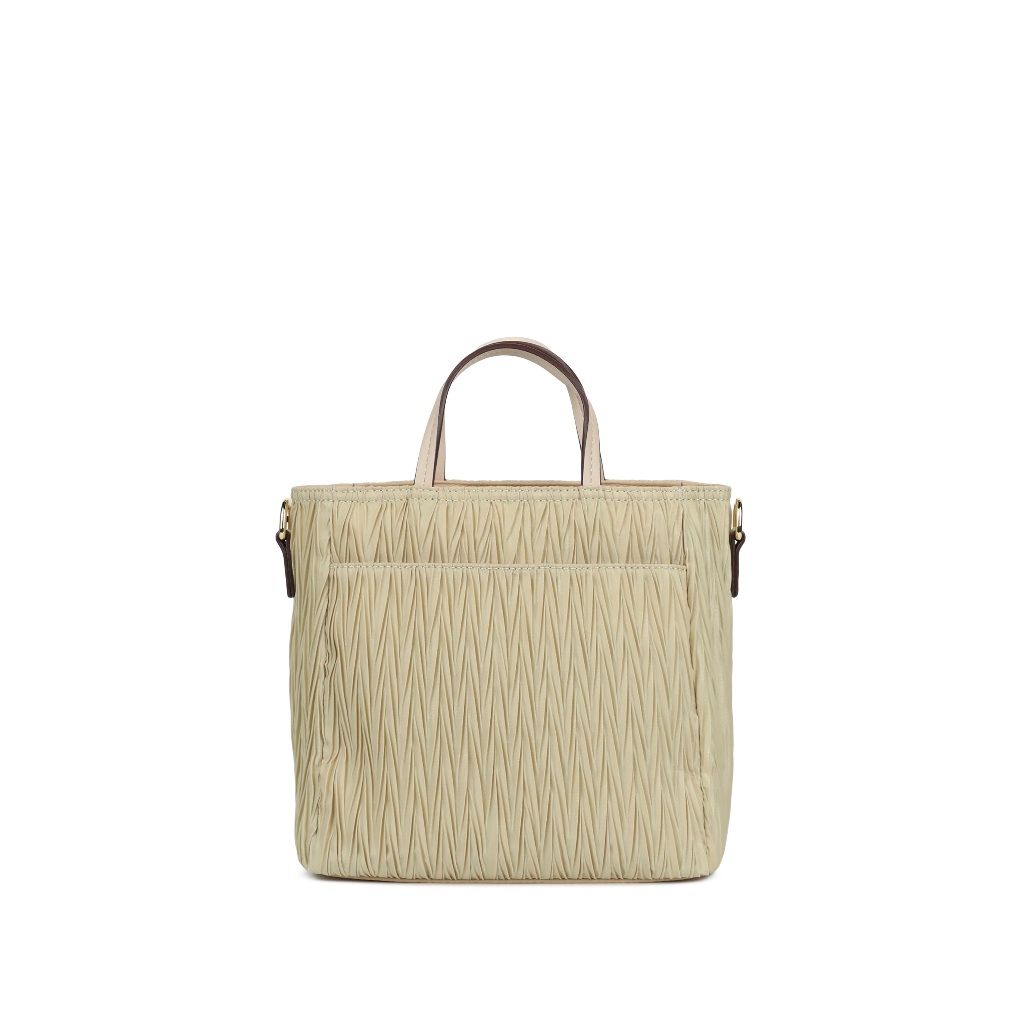 SHU LEATHERETTE HANDBAG PLEATED กระเป๋า