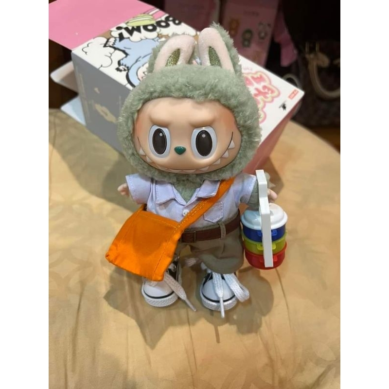 งานตัดเย็บใหม่ เซตชุดนักเรียนเด็กวัดสำหรับตุ๊กตาลาบูบู้ ชุดlabubu ชุดนักเรียนจิ๋ว