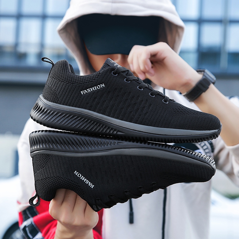 รองเท้าผู้ชาย Breathable Mesh Athleisure รองเท้าวิ่ง รองเท้าผ้าใบผู้ชาย 39-46 จัดส่งจากประเทศไทย