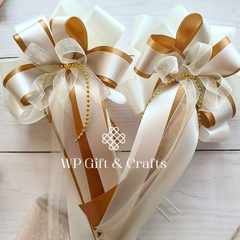 โบว์ ขนาด 5*9 และ6x11นิ้ว ผลิตตามออเดอร์  (โบว์ติดของขวัญ , โบว์ติดสังฆทาน , โบว์ติดกระเช้า , โบว์ติดตะกร้า - รูปที่ 5