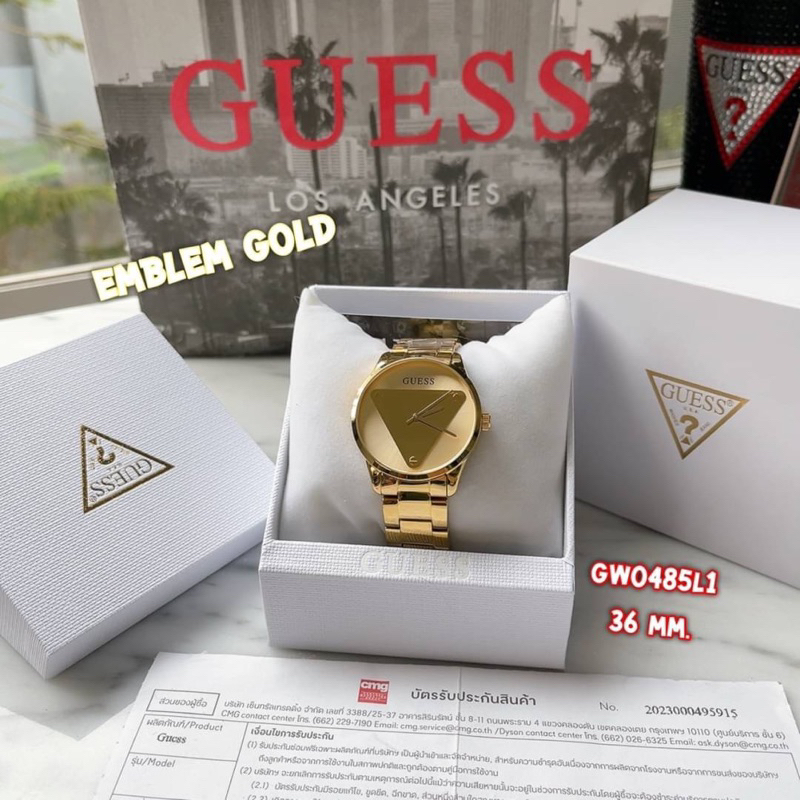 นาฬิกาผู้หญิง Guess GW0485L1 EMBLEM GOLD ของแท้