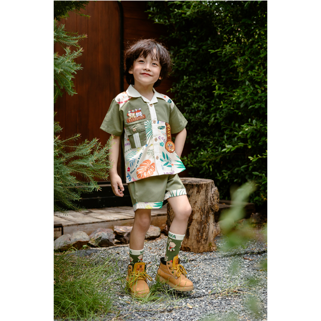 Thelandofvava LOOK7 VNYI1125 ชุดเซ็ตเด็กชาย Junior Wanderer ลิขสิทธิ์แท้จาก vava
