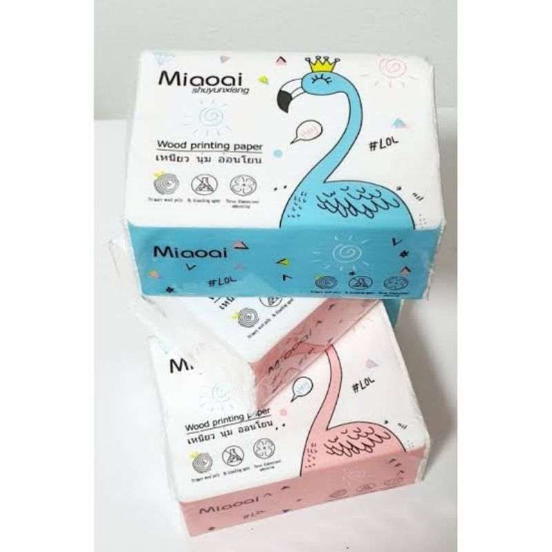1 บาท 🔥คละสี คละแบบ  ทิชชู่นกฟลามิงโก้ กระดาษทิชชู่ เช็ดหน้า ซับหน้า หนา 3 ชั้น ขนาด 210 แผ่น ทิชชู่แบบแห้ง พร้อมส่งจ้า - รูปที่ 7