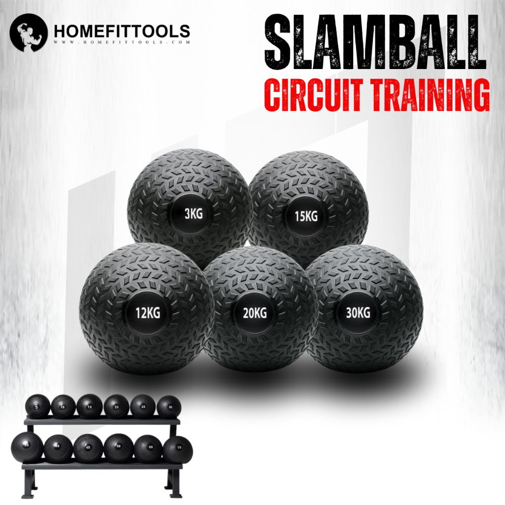 Slam Ball สแลมบอล ผิวปุ่ม ลูกบอลทุ่ม ออกกำลังกาย บอลกำลังกายฟิตเนส Slamball - Homefittools