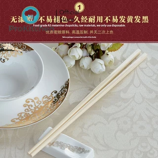 Kudzun ตะเกียบ เมลามีน สีครีม อย่างดี 10 คู่ต่อ แพค ProKitchen