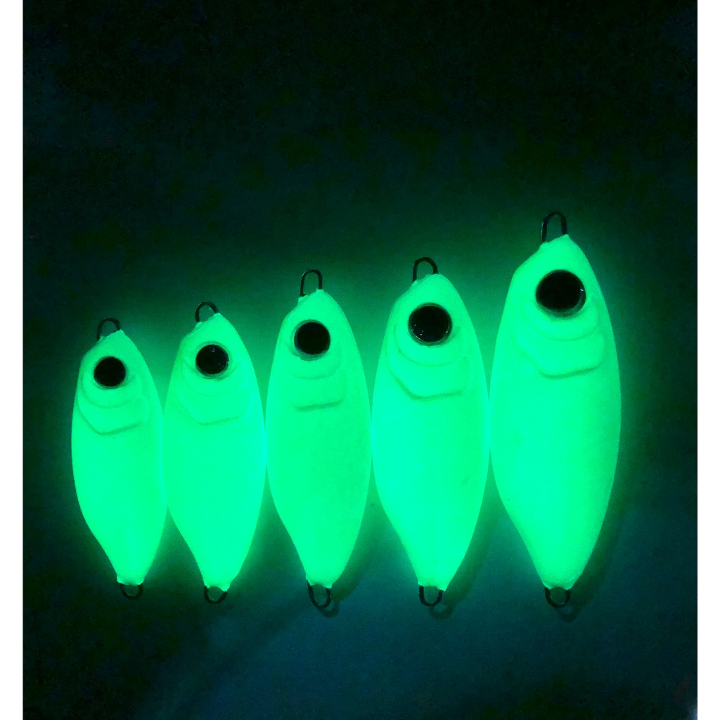 A-016 สีเรืองแสง เหยื่อจิ๊กกิ้ง ไลท์จิ๊กกิ้ง สปีดจิ๊ก Jigging เหยื่อตกปลาโลหะ เหยื่อตกปลาทะเล นน.50-110ก.