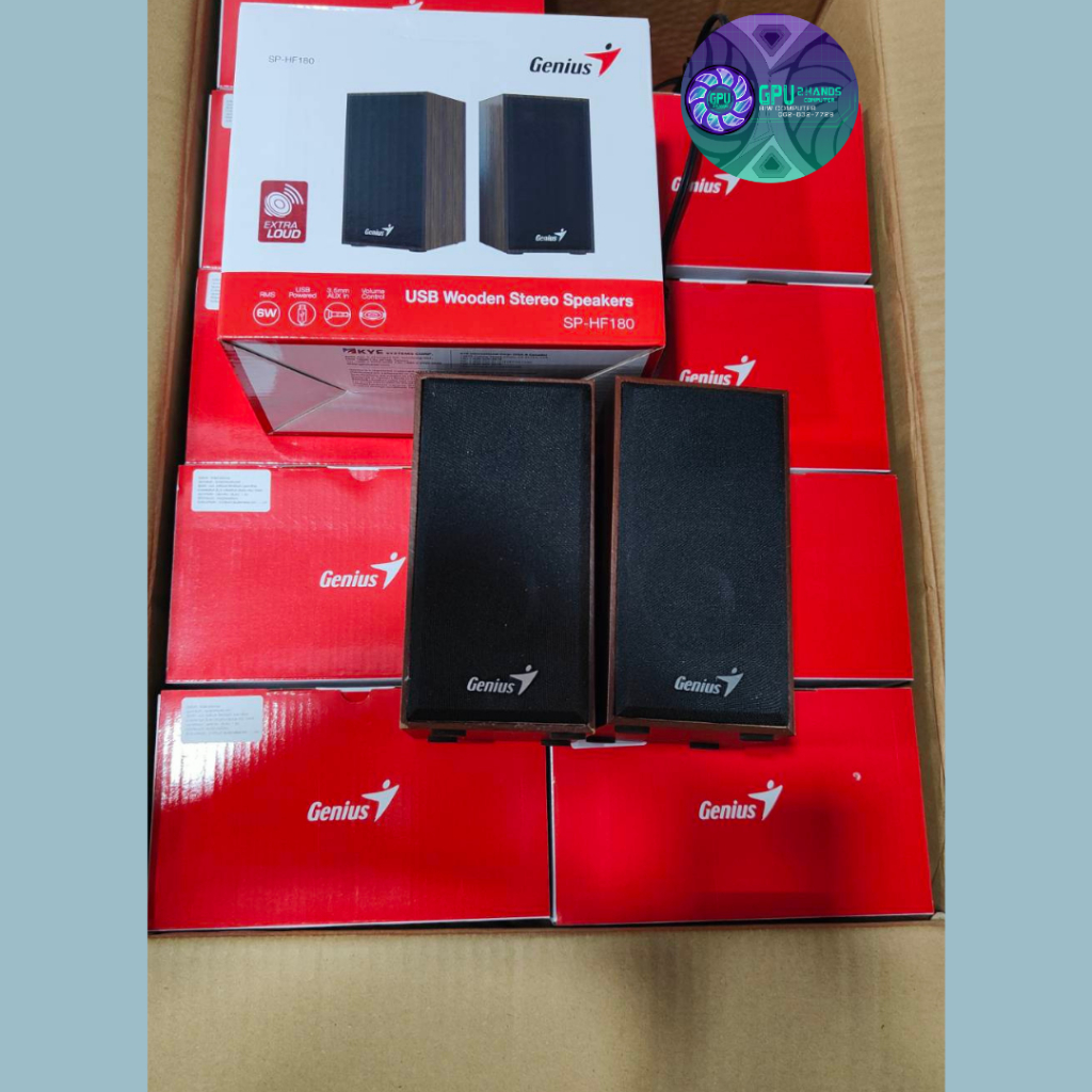 ลำโพงคอมพิวเตอร์ ลายไม้ 6W ของใหม่มือ 1 พร้อมส่ง (USB&Jack3.5mm)