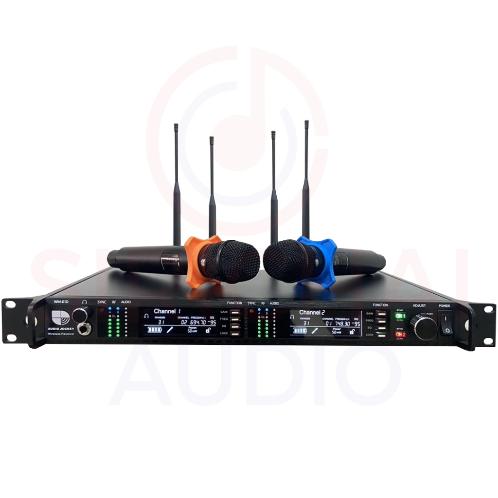 ไมค์ลอยคู่ Audio Jockey รุ่น WM-01D
