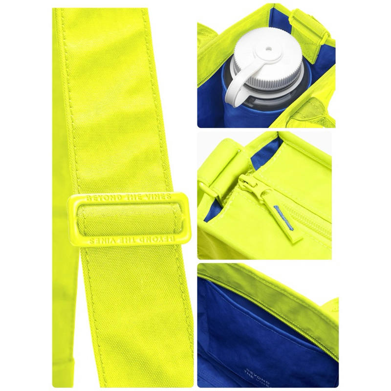 พร้อมส่ง สีใหม่ มาเพิ่ม Beyond The Vines BTV กระเป๋า ถือ ผ้าร่ม สะพายข้าง Crunch Carryall 01 ใส่ iPad ขวดน้ำ ร่ม ช็อปไทย - รูปที่ 2