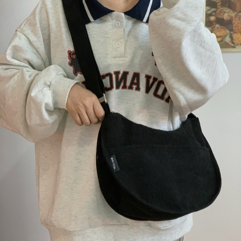 Mumu 5088 กระเป๋าไหล่ที่ทันสมัย โรงเรียนวิทยาลัย one-shoulder cross-body bag ผู้หญิง