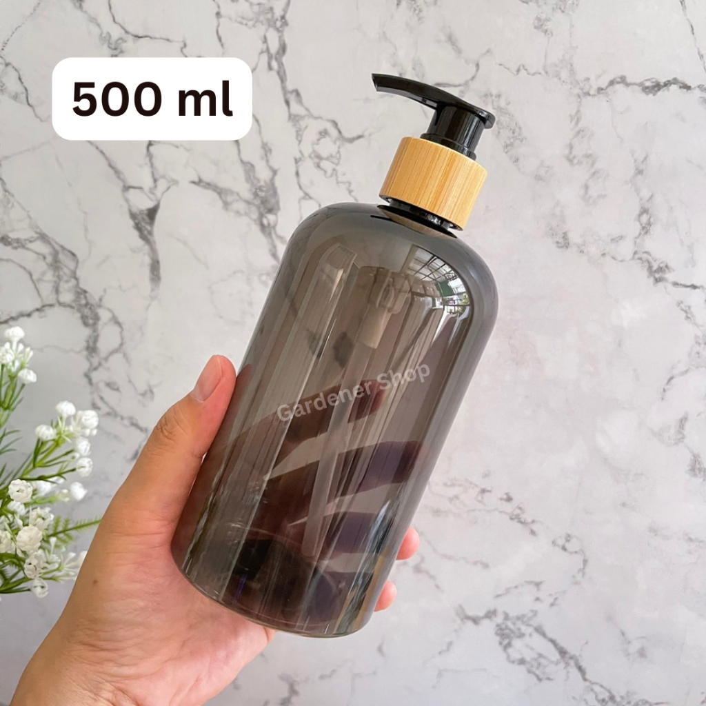 ขวดปั๊ม สีดำ ดำใส ดำทึบ ขวดปั้ม ใส่โลชั่นหรือสบู่เหลว ใส่ครีม และอื่นๆ ขนาด 250 350 500ml