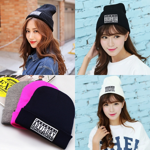 หมวกไหมพรม_Advisory Cap Hat ผ้าไหมพรม ฤดูหนาว ใส่กันหนาว ฟรีไซต์ ลายปัก ผ้าดี มีหลายสี หลายแบบ ราคาถูก พร้อมส่ง