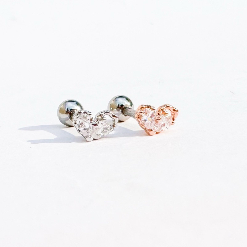 จิวต่างหูเกาหลี More Than Piercing: A300 Mini Prime Heart