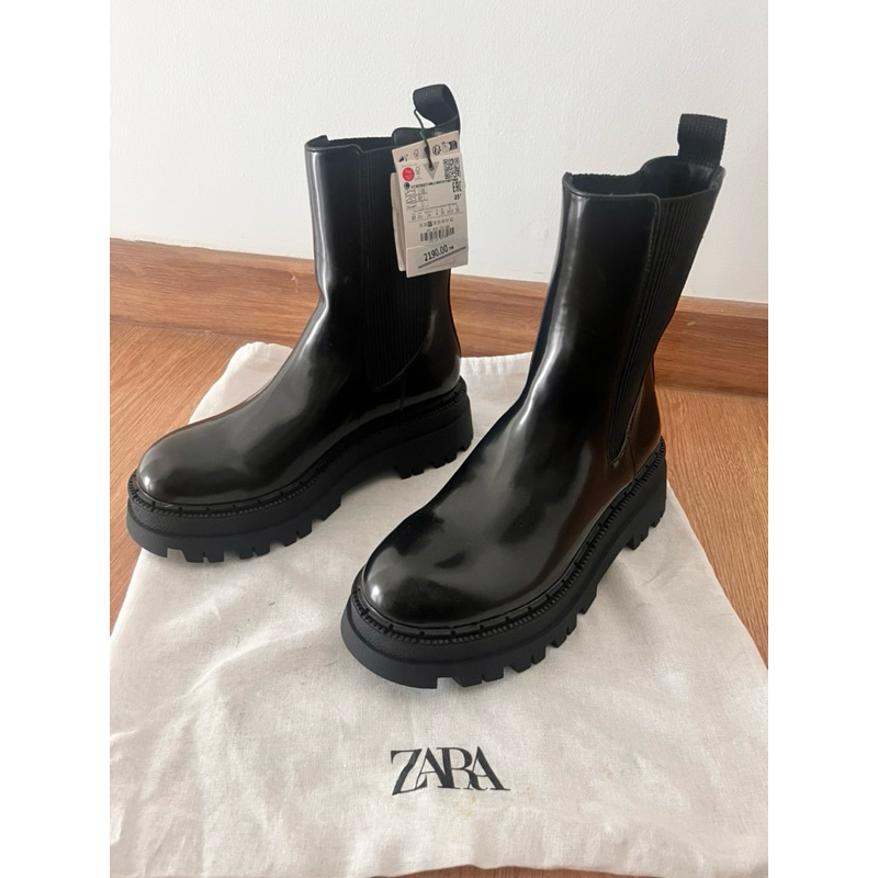 Track Sole Chelsea Boots / ZARA 2024 / size 37 ของแท่