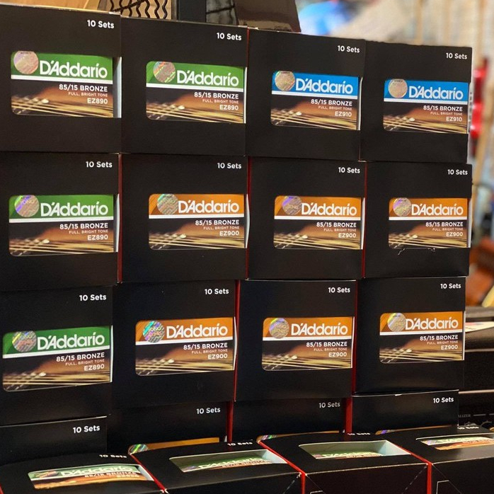 สายกีต้าร์โปร่ง D'Addario ของแท้100% สายโปร่ง มีเบอร์ให้เลือก 9 , 10 , 11 - luckybymusic