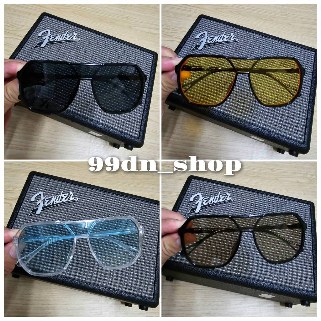 พร้อมส่งจากไทย NEW Item แว่นตากันแดดแฟชั่น ทรงOversize กันแดดและกันลม ป้องกันรังสีUV400 รุ่น JH18214