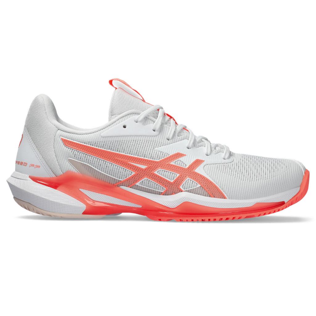 ASICS : SOLUTION SPEED FF 3 WOMEN CPS ผู้หญิง รองเท้าเทนนิส ของแท้ WHITE/SUN CORAL