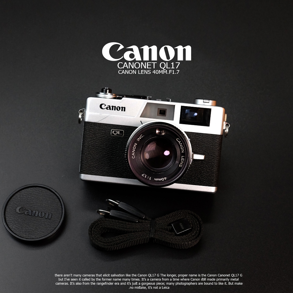 Canon (ใช้ฟิล์มทั่วไป) ✅ Canonet QL17 Gen2 Lens40mm f1.7 ✅ ทำงานปกติสมบูรณ์