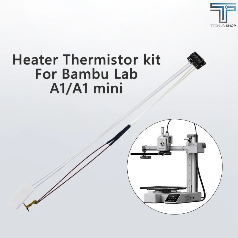 Ceramic Cartridge Heater & NTC 100K Thermistor for Bambulab Bambu Lab A1 A1mini 3D Printer