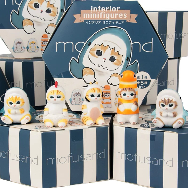 โมเดล : Mofusan interior mini figures 1 บ็อกซ์ มี 5 ตัว 🌟