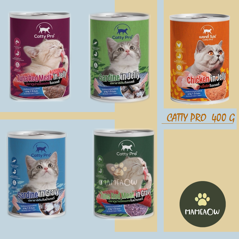 Catty Pro อาหารแมว แคทตี้โปร สำหรับแมวทุกสายพันธุ์ อายุ 1ปีขึ้นไป 400g