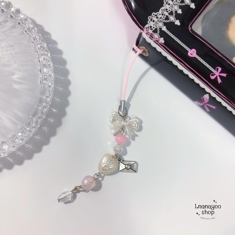 keychain love letter | พวงกุญแจลูกปัด ( จดหมายรัก )