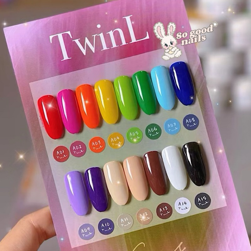 พร้อมส่ง 𐙚 สีเพ้นท์ TWINL SET 15 สี ของแท้ 100%