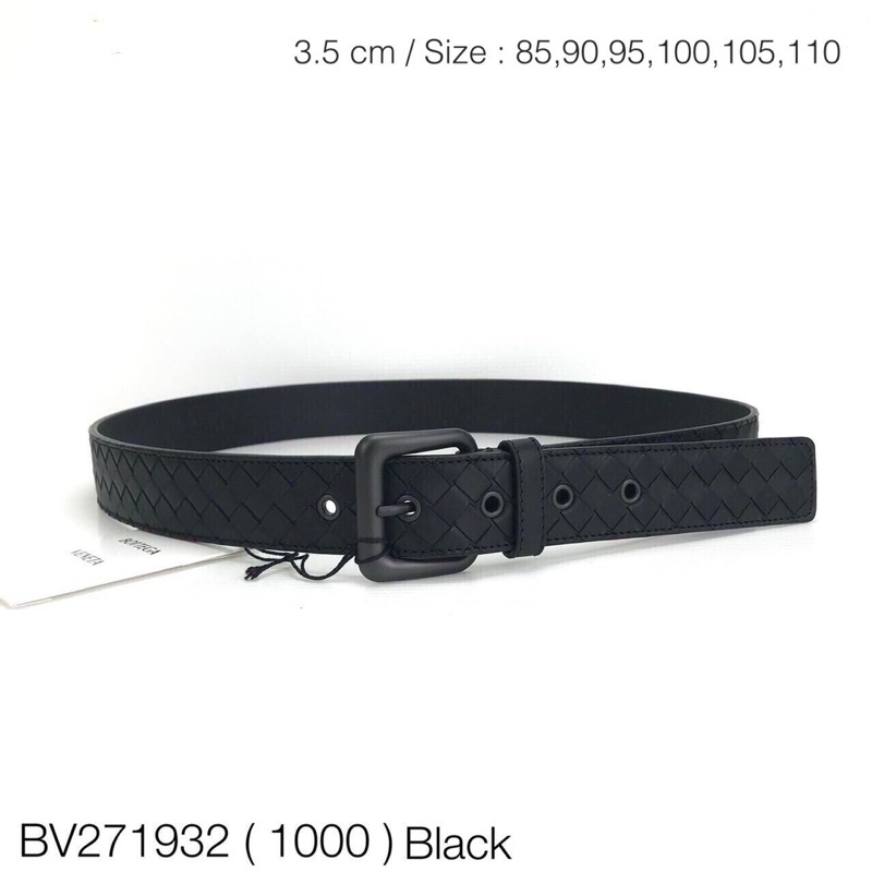 เข็มขัด New bottega veneta belt 3.5 cm in Black 💯💯💯