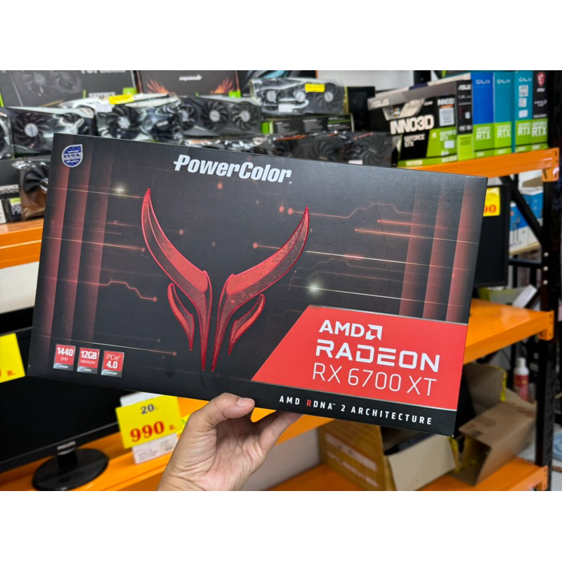 PowerColor RX6700 XT RED DEVIL 3DHE OC 12GB DDR6 (ภาพถ่ายจากสินค้าจริง)(มีกล่อง)￼