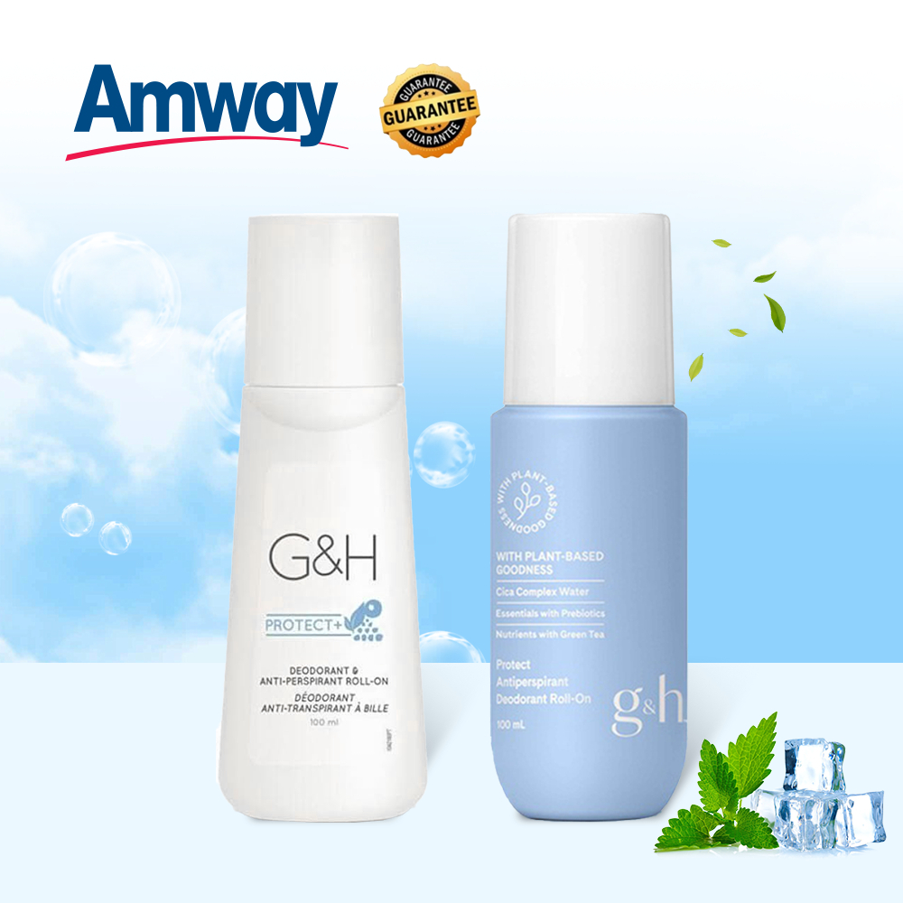 Amway G&H Roll-On 100ml แอมเวย์ ลูกกลิ้ง ระงับเหงื่อและกลิ่นกาย แอมเวย์ จีแอนด์เอช โพรเท็คท์ โรลออน