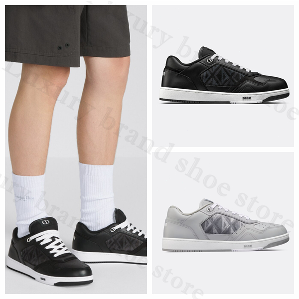 👟Dior, classic, B27, หนังวัวและผ้าใบ, ชาย, โลว์ท็อป, รองเท้าผ้าใบ, แท้💯