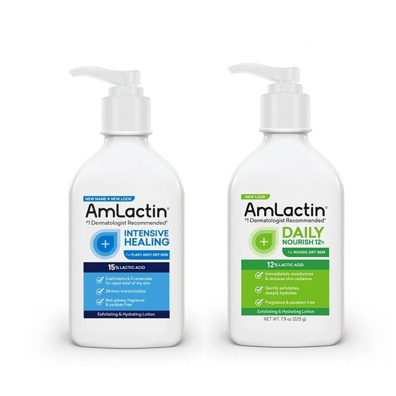 Amlactin Rapid Relief Restoring Lotion with 15% Lactic & Daily Moisturizing for Dry Skin with 12% Lactic โลชั่นบำรุงผิว