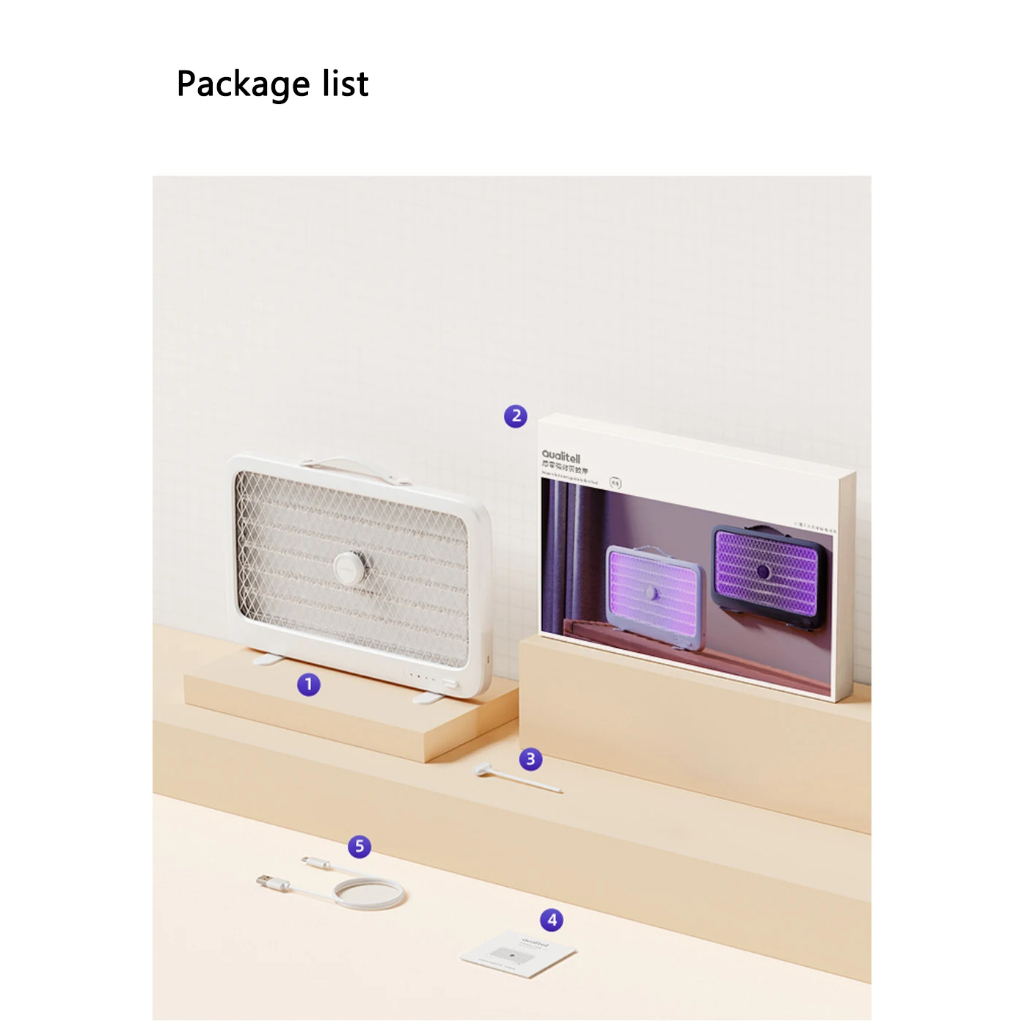 เครื่องดักยุง ดักยุง ดักยุงไฟฟ้า Xiaomi Qualitell 2000mAh Rechargeable Wireless Electric Fly Killer - รูปที่ 7