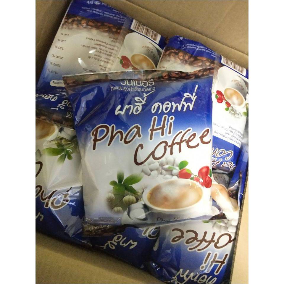 Pha Hi Coffee กาแฟผาฮี้ 3 in1 ผสมสมุนไพรจากธรรมชาติ ช่วยบำรุงสายตา