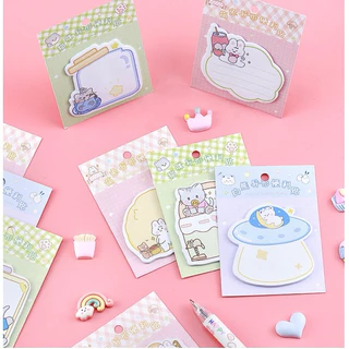 กระดาษโน๊ต ลายพิเศษ โพสติด post if สวย น่าสะสม แมว กระต่าย หมี diy ตกแต่ง โต๊ะทำงาน สมุด หนังสือ กระดาษโน้ต เกาหลี etax