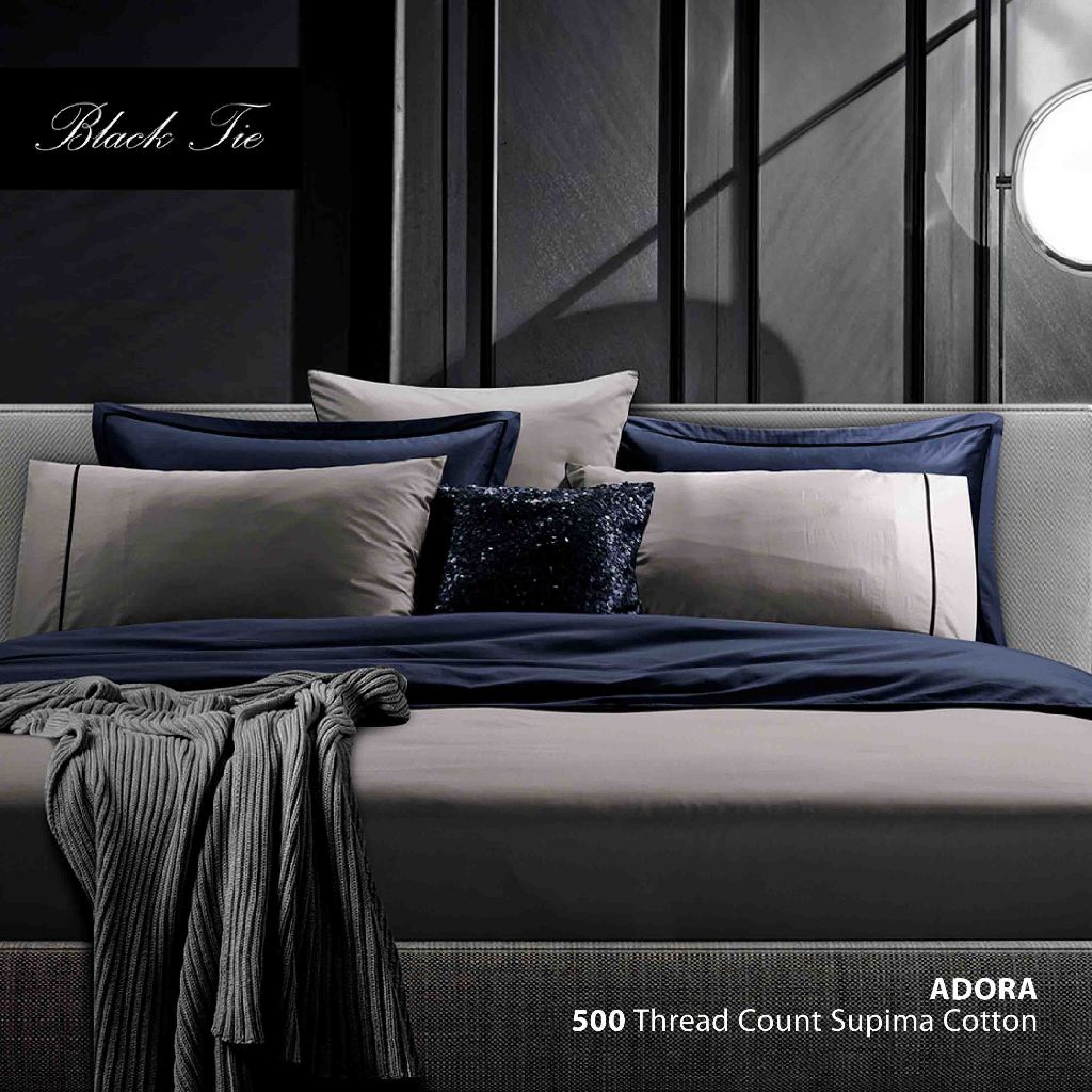SANTAS HOME ผ้าปูที่นอนรัดมุม Adora |Supima cotton 500 เส้นด้าย
