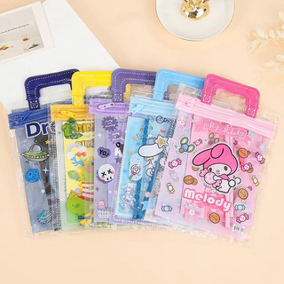 ชุดเครื่องเขียนลายการ์ตูน (พร้อมส่ง) 1 ชุดมี 5 ชิ้น ดินสอ กบเหลา ไม้บรรทัด สมุด ของวันเด็ก ของขวัญวันเด็ก ของแจก