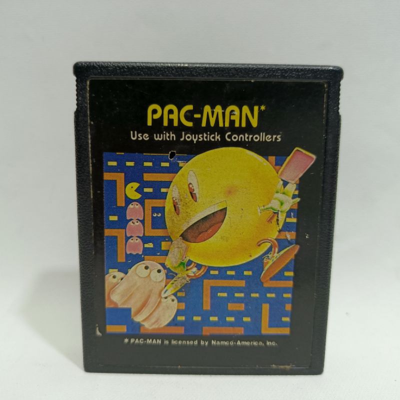 ตลับ Atari และ Atari2600 เกม Pac-Man กินจุดตลุยด่าน