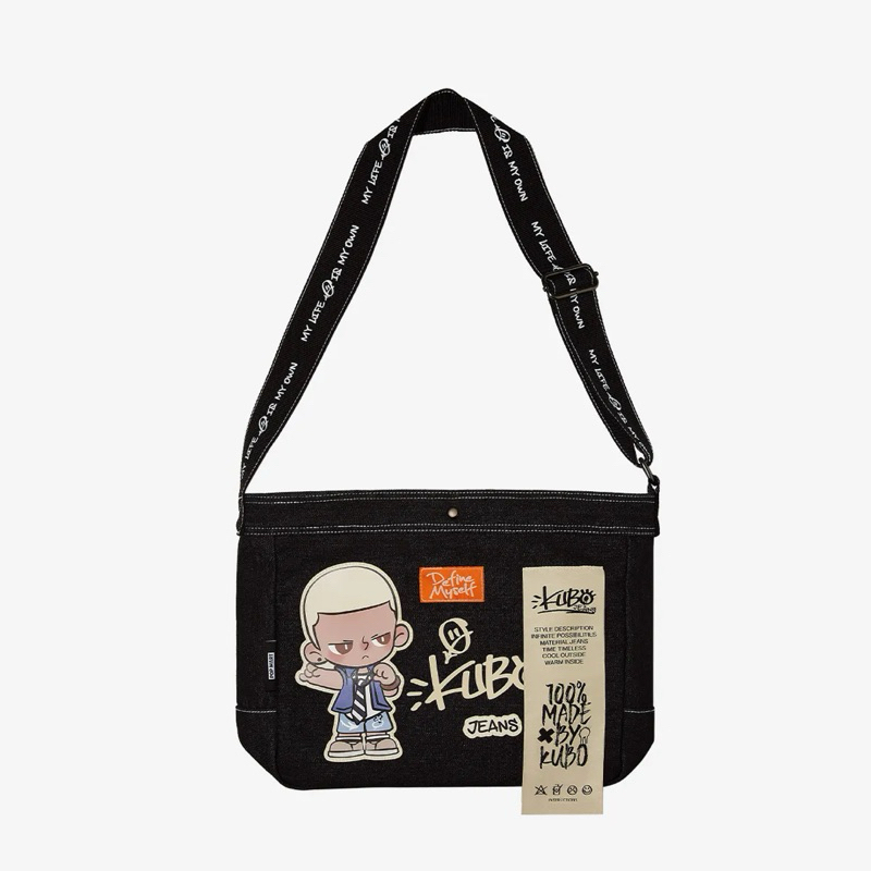 ร้านโค้ดคุ้มลดx2 พร้อมจัดส่งทันที KUBO JEANS SERIES-Messenger Bag (Re-Sell)