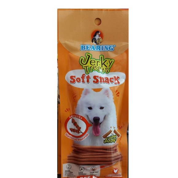 Bearing Jerky treats Soft Snack ขนมสุนัขแท่ง รสเนื้อและตับ ขนาด 50 G.*โปรดอ่านรายละเอียดก่อนสั่งซื้อ