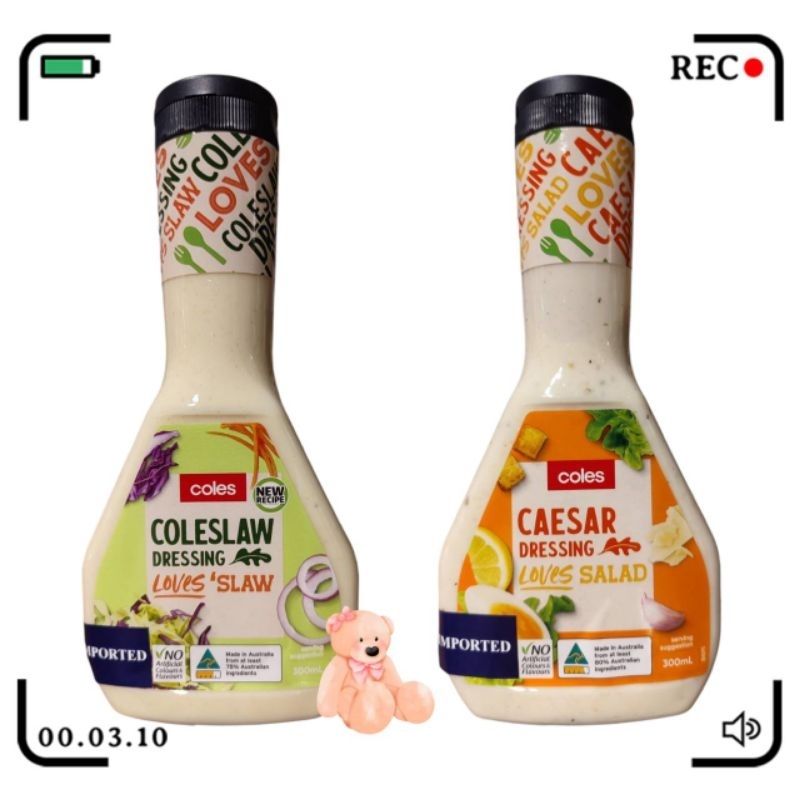 coles 🇦🇺 Coleslaw dressing 🥦 Caesar dressing น้ำสลัดโลว์สลอร์และซีซ่าร์
