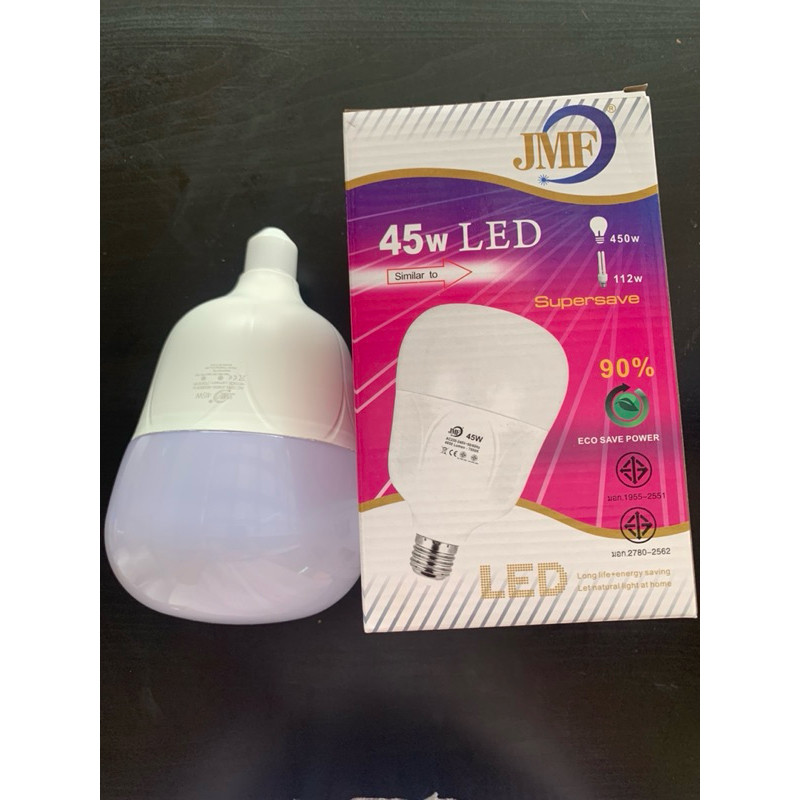 JMF หลอดไฟ LED หลอดทรงกระบอก HighBulb 220V ขั้ว E27 35W,45W,65w