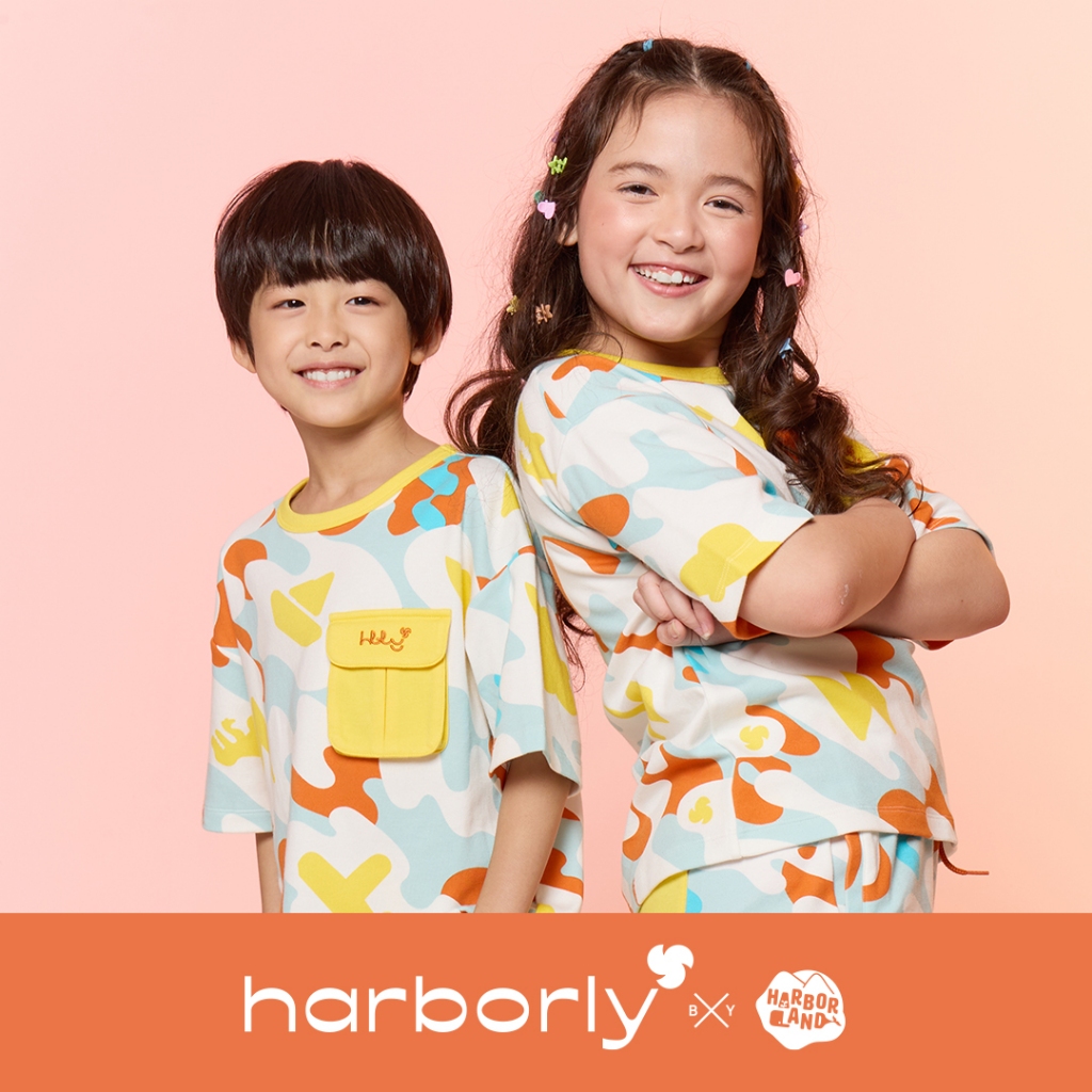 Camouflage Oversize T-Shirt เสื้อยืดทรงโอเวอร์ไซส์ คอกลม แขนสั้น ลายพรางฮาร์เบอร์ลี่
