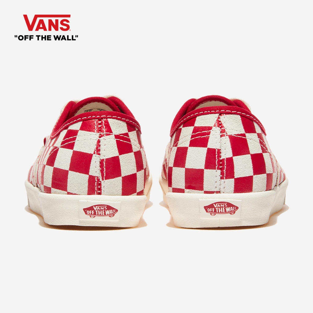 VANS AUTHENTIC LOWPRO - CHECKERBOARD RED รองเท้าผ้าใบ ชาย หญิง