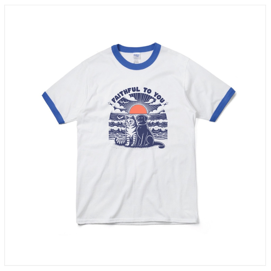 Ringer Tee เสื้อพิมพ์ลาย Faithful To You