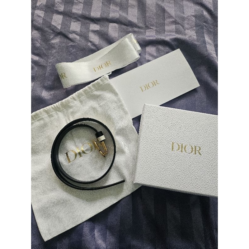 Dior reversible saddle belt มือสอง