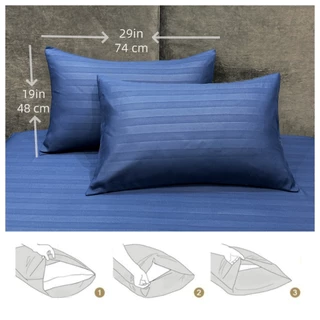 ปลอกหมอน satin ปลอกหมอนหนุน 19 x 29 นิ้ว (48 x 74 cm) 1 ชิ้น 2 ชิ้น Pillowcase