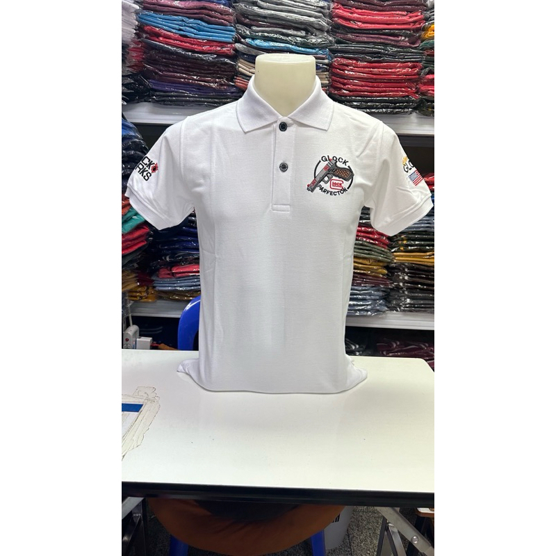 เสื้อโปโลปักปืนลายGIOCK