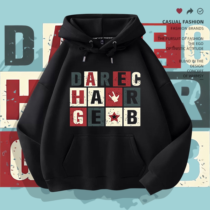 L707เสื้อฮู้ดแขนยาวลายแฟชั่นสวย..มี7สีหลายไซส์เลือกได้(S-3XL)